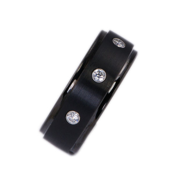 WCRX-1397AB_1200x1200.jpg?v=  8mm Tungsten Black Mens Wedding Band Ring CZ